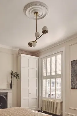 Opal Disk Ceiling Light - Gold, Glass product