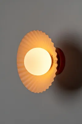 The Pleat Wall & Flush Ceiling Light - Stainless Steel product