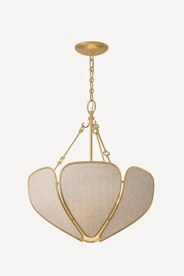 Bayville Woven Saguran Pendant - Gold Leaf by Anthropologie, image 2