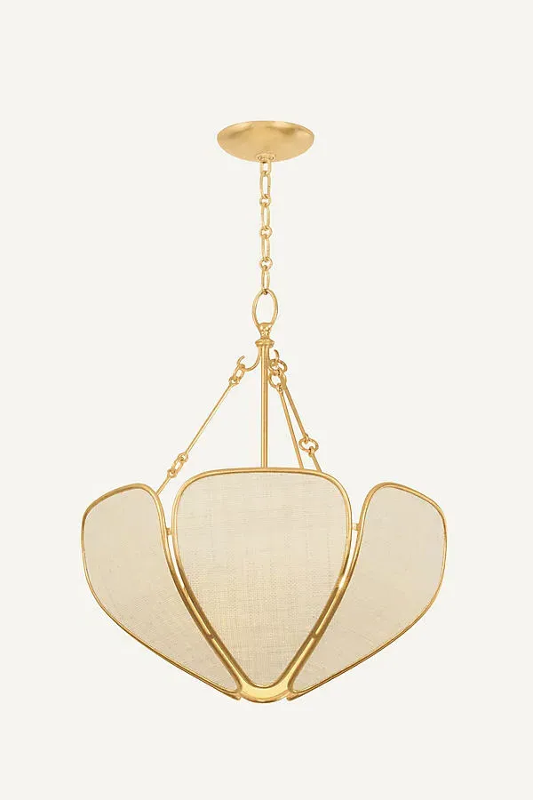 Bayville Woven Saguran Pendant - Gold Leaf by Anthropologie