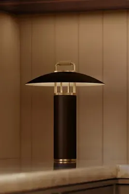 Birk Cordless Rechargeable Table Lamp - Brown by Anthropologie, alternate view