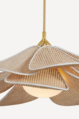 Florina One-Light Pendant - Aged Brass, Opal Glass product