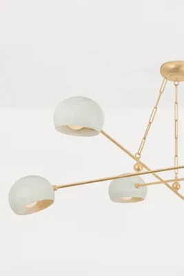Turner 6-Light Chandelier - Gold Leaf product