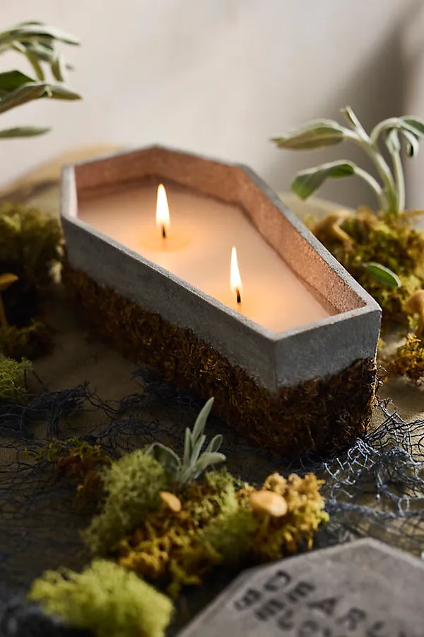 Terrain Halloween Coffin Candle - Tilled Earth by Anthropologie