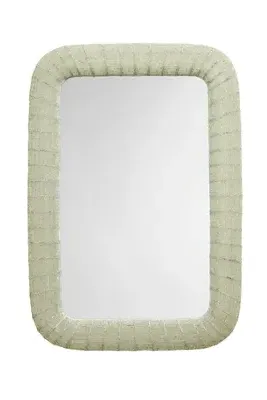 Confetti Wall Mirror - Green, Glass Beads by Anthropologie, image 2