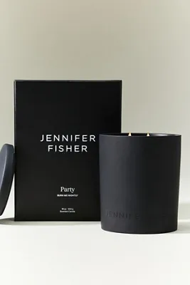 Floral Party Ceramic Candle - Black, Cotton product