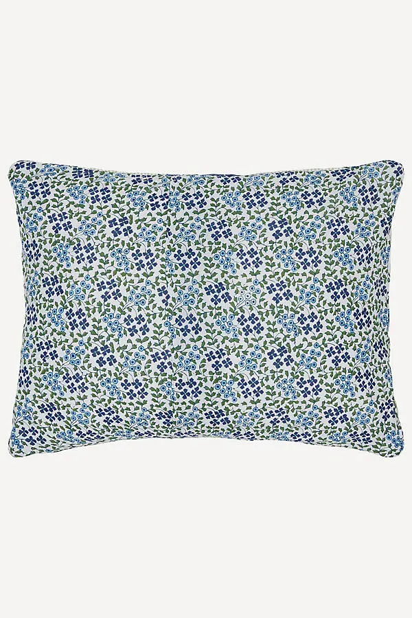 Bipin King Sham - Blue, Cotton Voile by Anthropologie, image 2