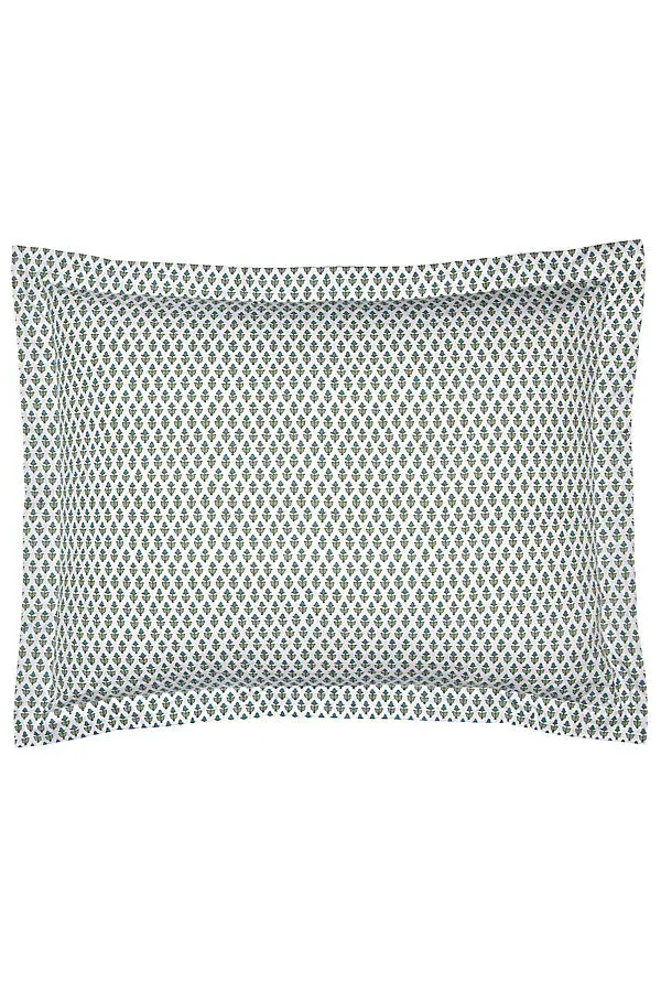 Cala Sage Standard Pillowcase - Green, Cotton product