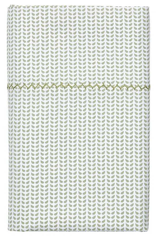 Cinde Queen Organic Sheet Set - Green, Cotton by Anthropologie, image 2