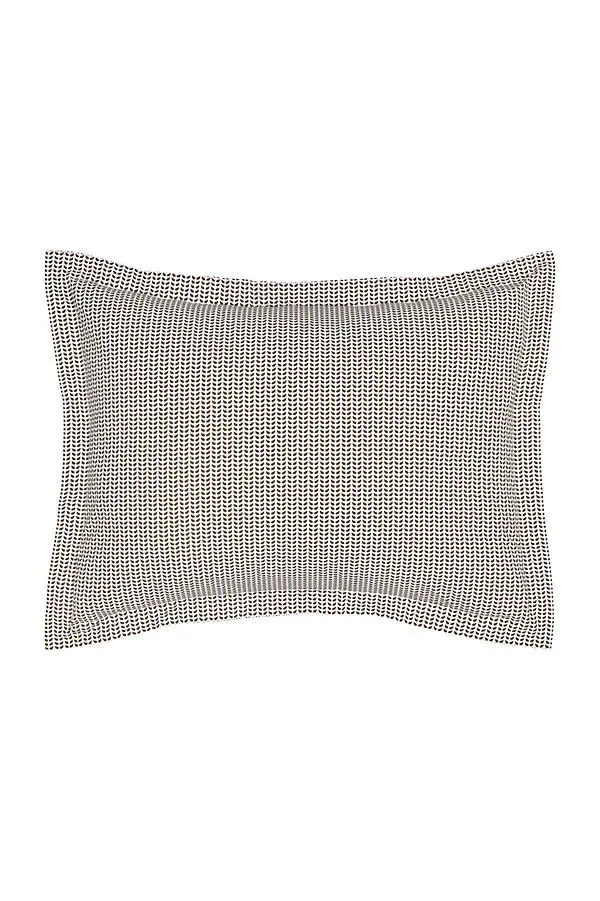 Cinde Standard Pillow Sham - Brown, Cotton by Anthropologie