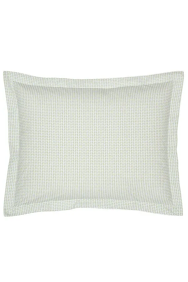 Cinde Standard Pillow Sham - Green, Cotton product