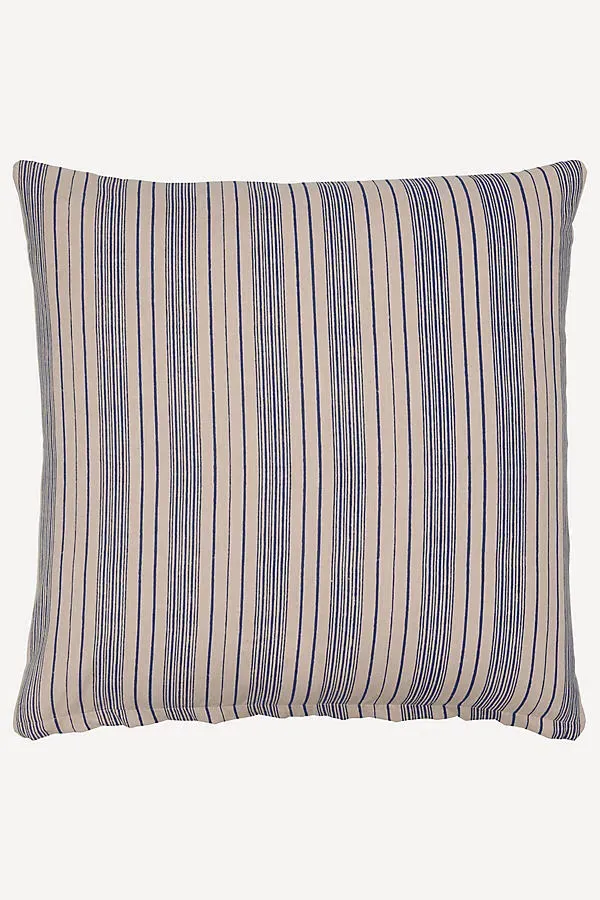 Darika Euro Sham - Blue, Cotton Slub Chambray by Anthropologie
