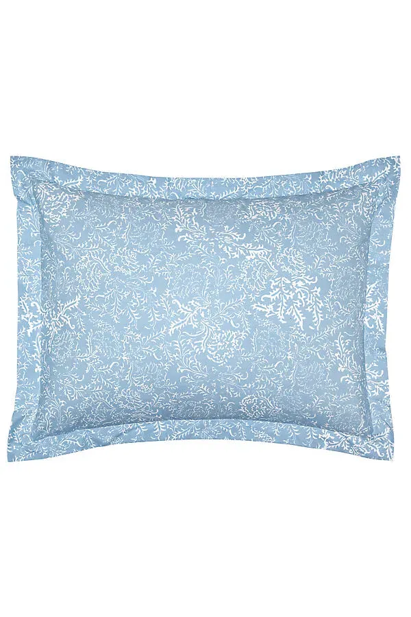 John Robshaw Avni Standard Sham - Light Indigo, Cotton product