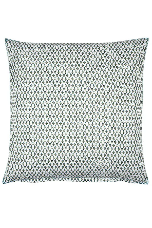 John Robshaw Cala Sage Euro Sham - Green, Cotton product