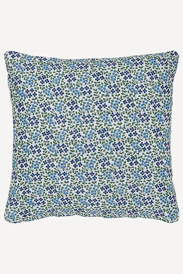 John Robshaw Cotton Voile Bipin Euro Sham - Blue by Anthropologie, alternate view