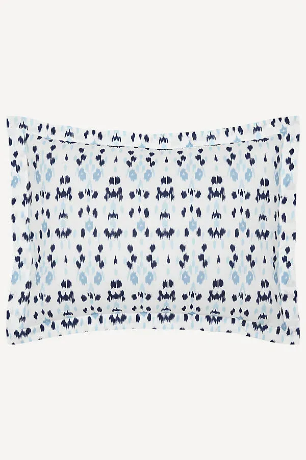 John Robshaw Ivy Cotton Percale Sham - Blue by Anthropologie