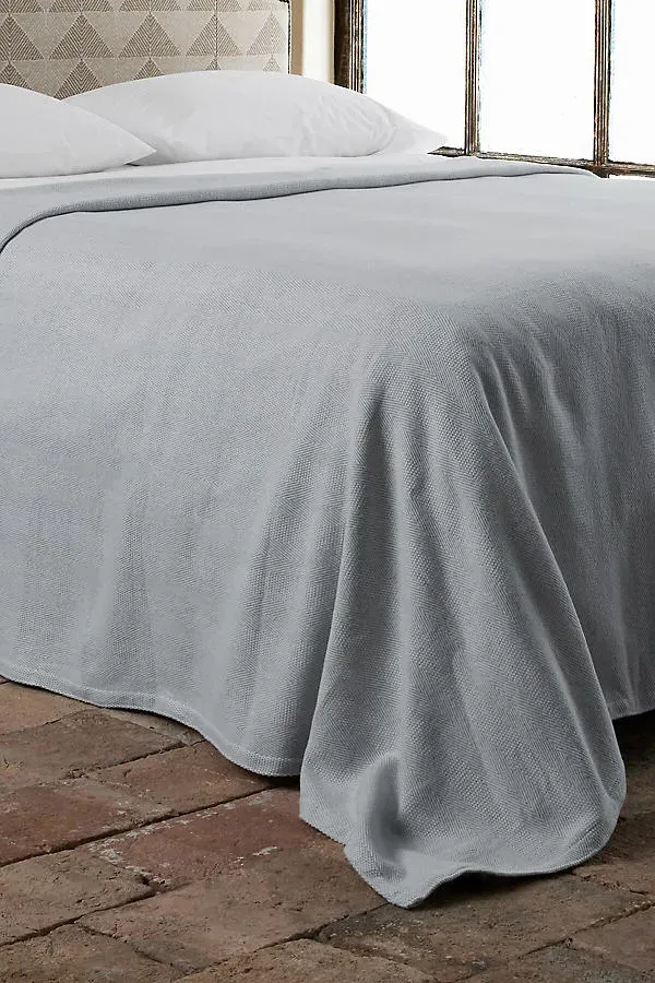 Lavanya Blanket - Grey, Cotton by Anthropologie