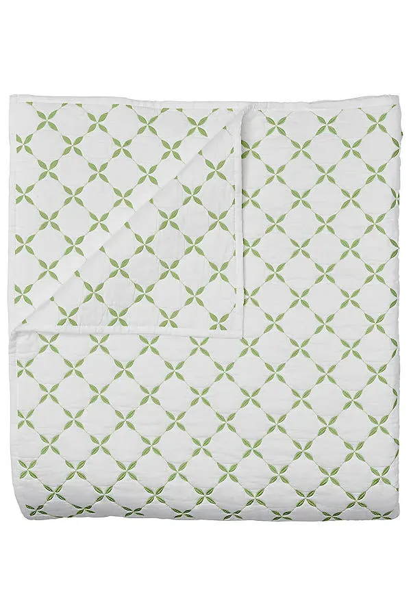 Layla Coverlet - Green, Cotton product