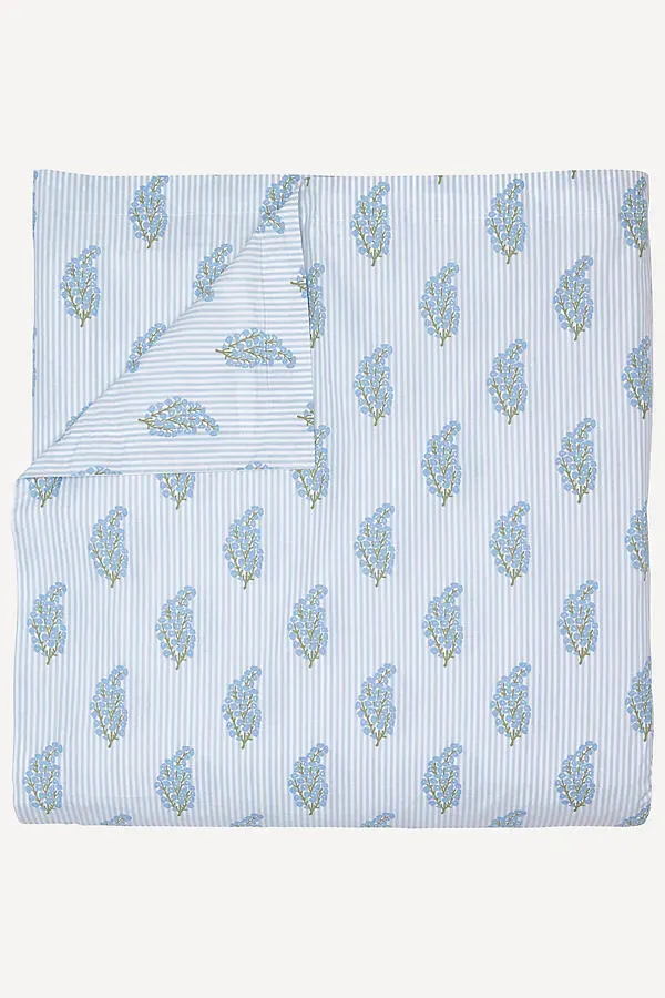Nirvi King/Cal King Duvet - Blue, Organic Cotton Percale by Anthropologie, alternate view