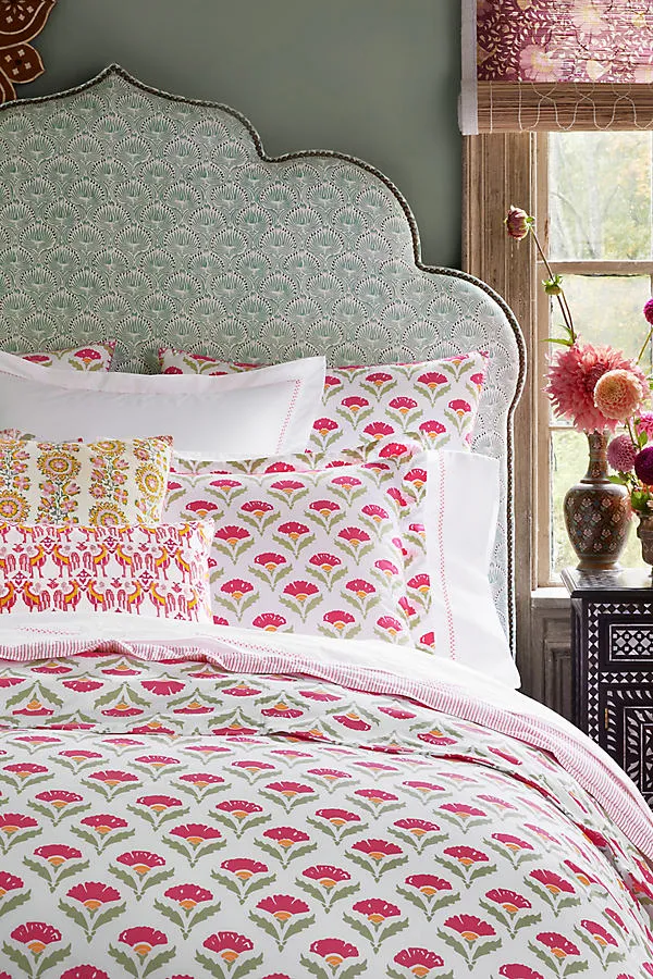 Sara Queen Size Duvet - Cotton Percale by Anthropologie, alternate view