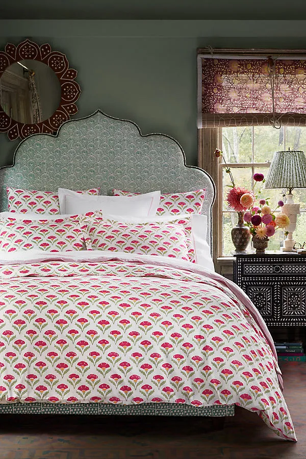 Sara Queen Size Duvet - Cotton Percale by Anthropologie