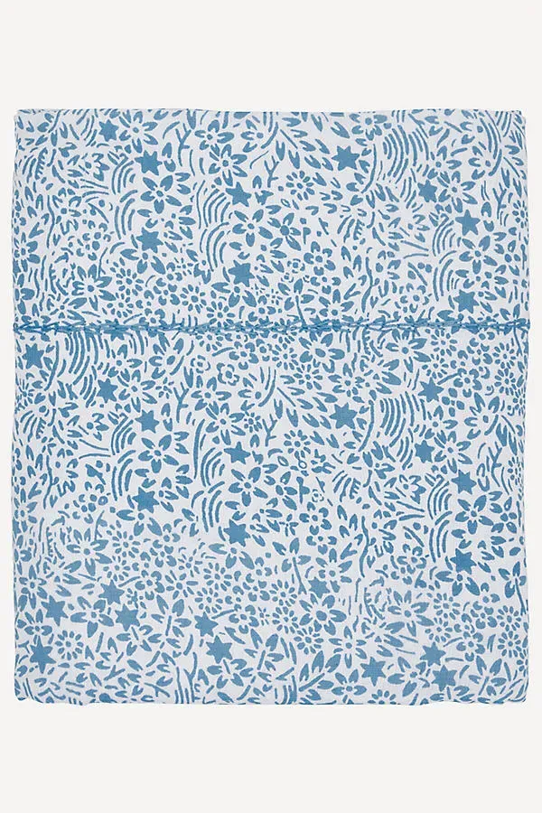 Zayan California King Sheet Set - Blue, Cotton Gauze by Anthropologie, image 2