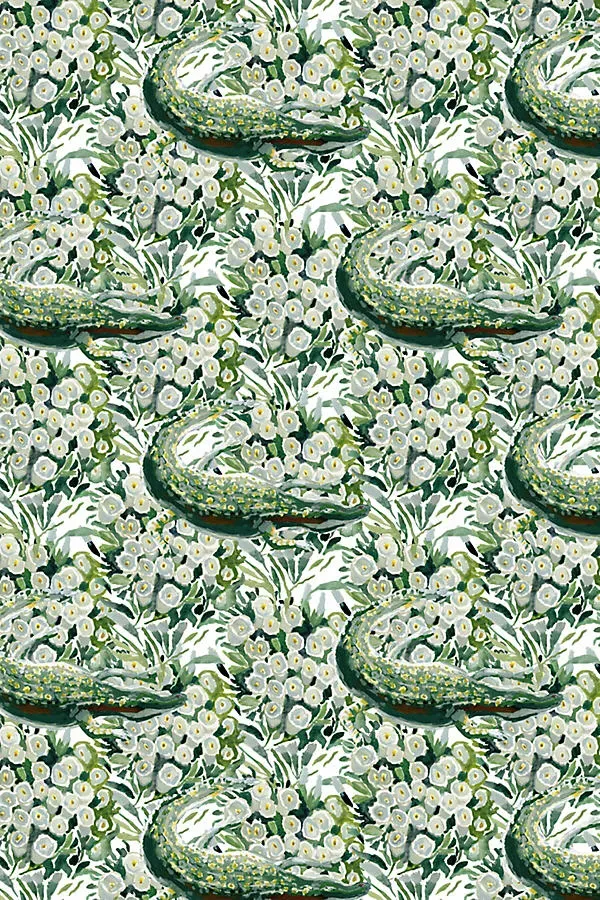 Jordan Connelly Alligator Animal Wallpaper - Green product