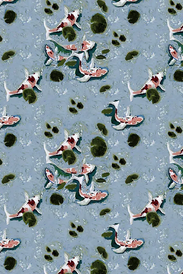 Koi Fish Animal Wallpaper - Blue product