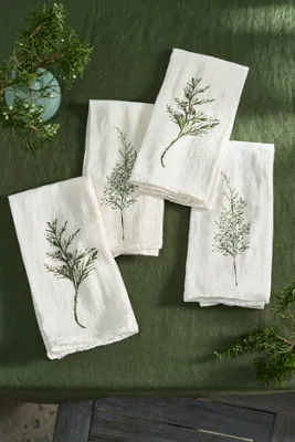 Juniper + Cedar Cotton Napkins Set of 4 by Anthropologie, image 2