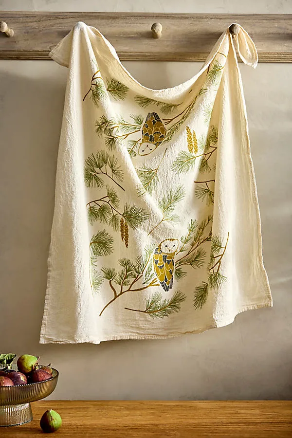 Night Owl Dish Towel - Cotton by Anthropologie