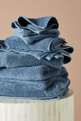 Pergamon Towel Collection - Blue, Cotton by Anthropologie, image 2