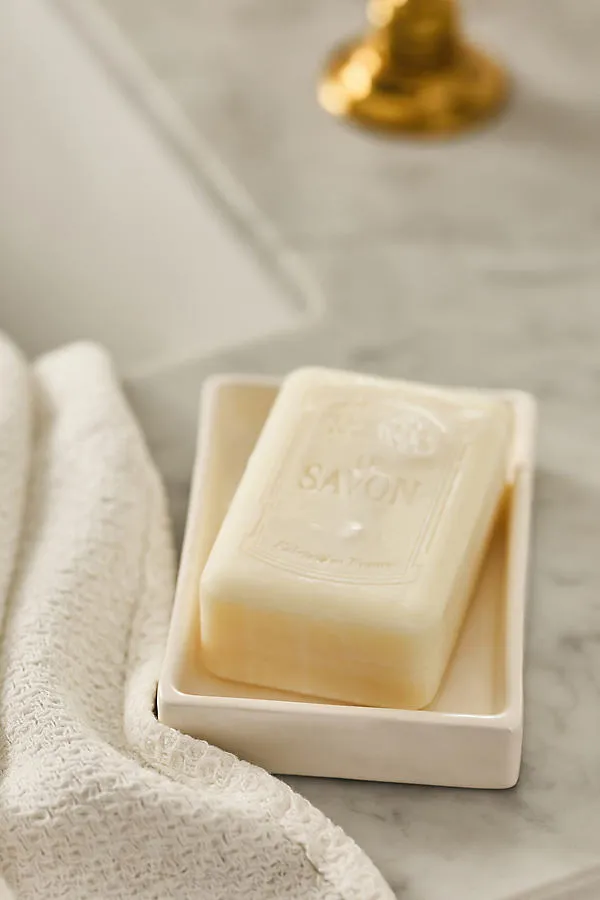 Perla Pearl Soap Dish - Ivory, Ceramic product