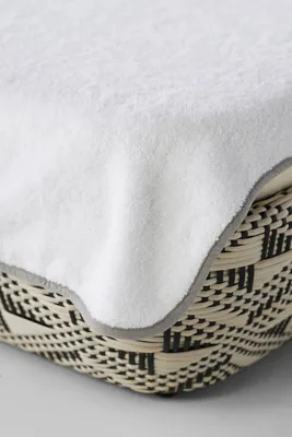 Piped Lounge Chair Towel Cover - Grey, Cotton product