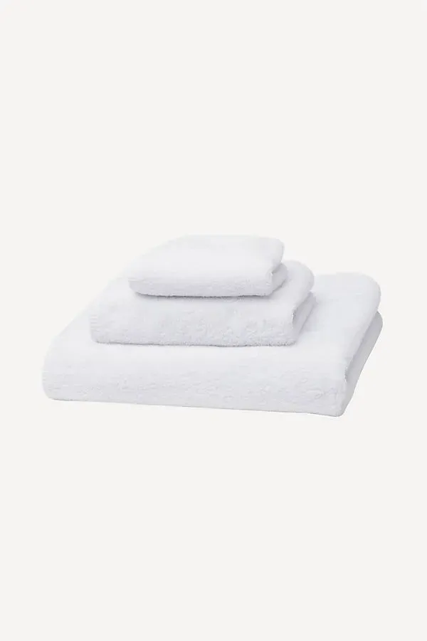 Prestige Garment Washed Towel Collection - White, Cotton by Anthropologie