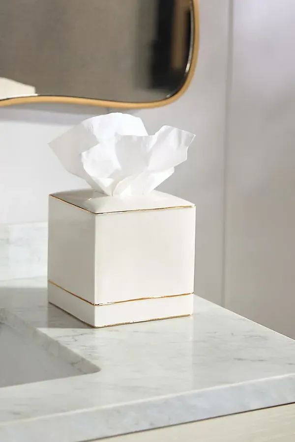 St. Honore Porcelain Tissue Holder - White product