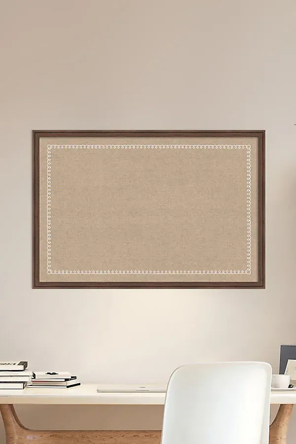 Scalloped Edge Pinboard - White, Plastic by Anthropologie
