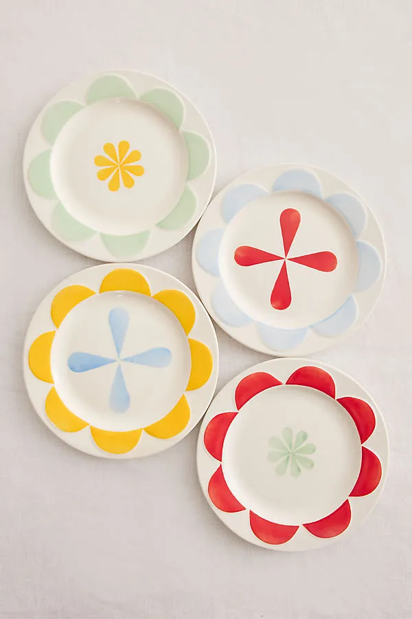 Folk Side Plates Set of 4 - Porcelain product