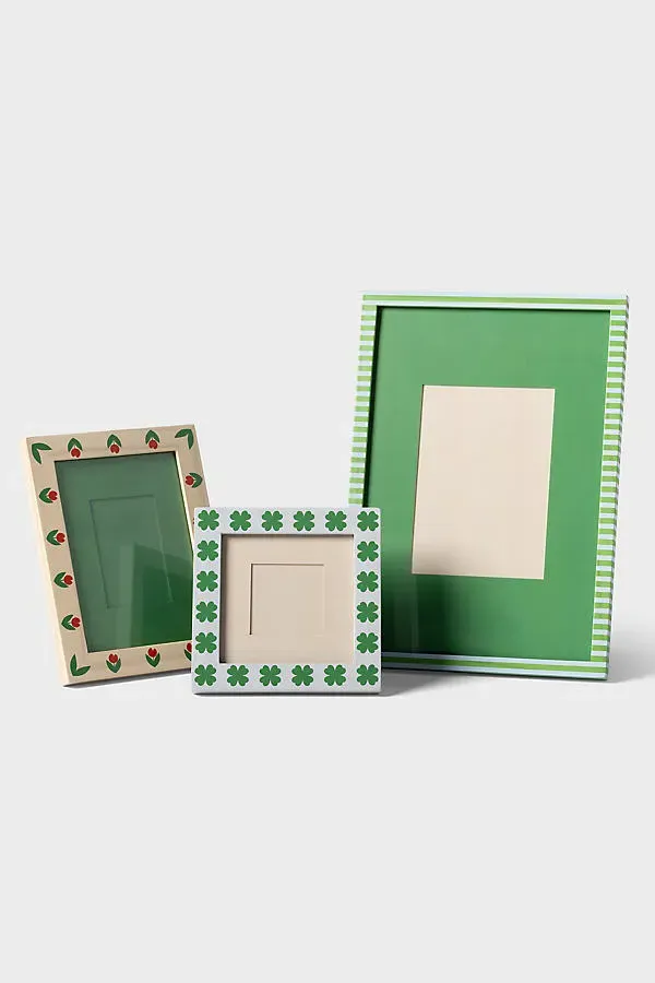 Patch Wood Tulip Photo Frame - Pine alternate view