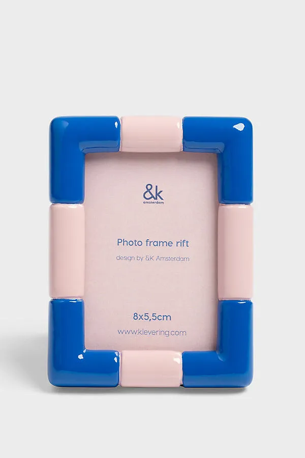 Rift Rectangle Photo Frame - Blue by Anthropologie