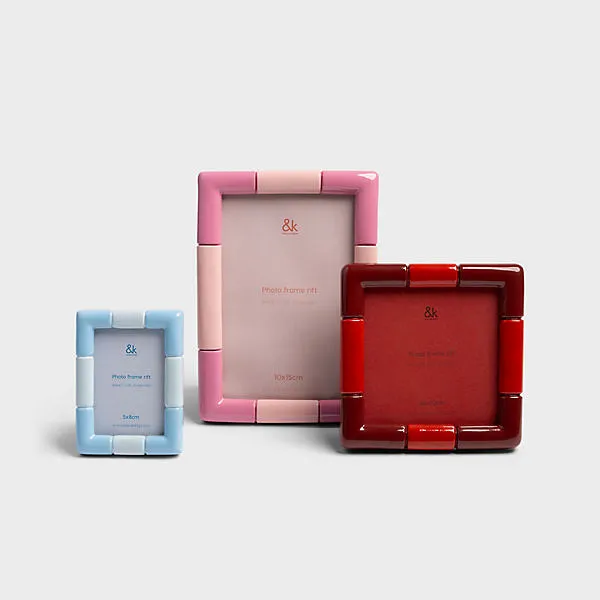 Rift Rectangle Photo Frame - Pink by Anthropologie, image 2