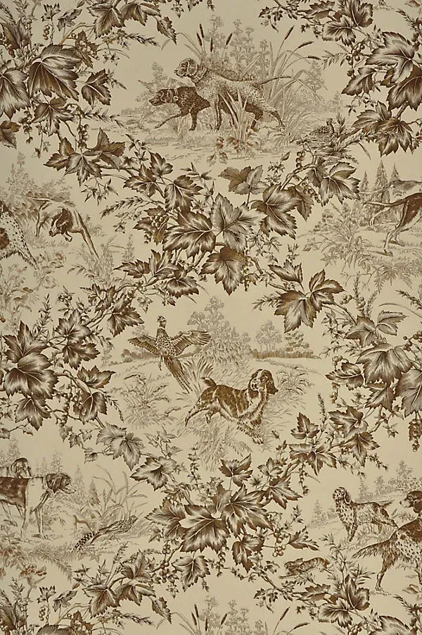 Kravet On Point Dog Toile Wallpaper - Brown product