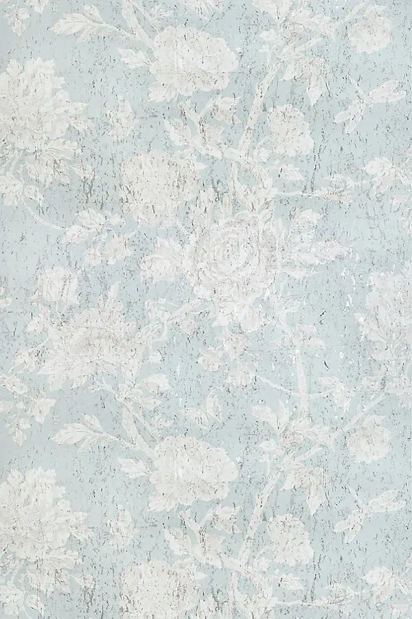 Les Pivoines Floral Wallpaper - Blue product