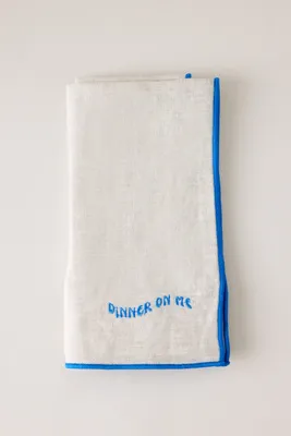 Linen Napkins Set of 2 - Blue, French Flax Linen by Anthropologie, image 2