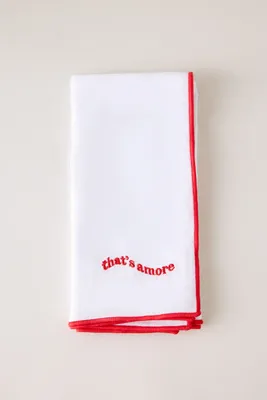 Linen Napkins Set of 2 - Red, French Flax Linen by Anthropologie, image 2