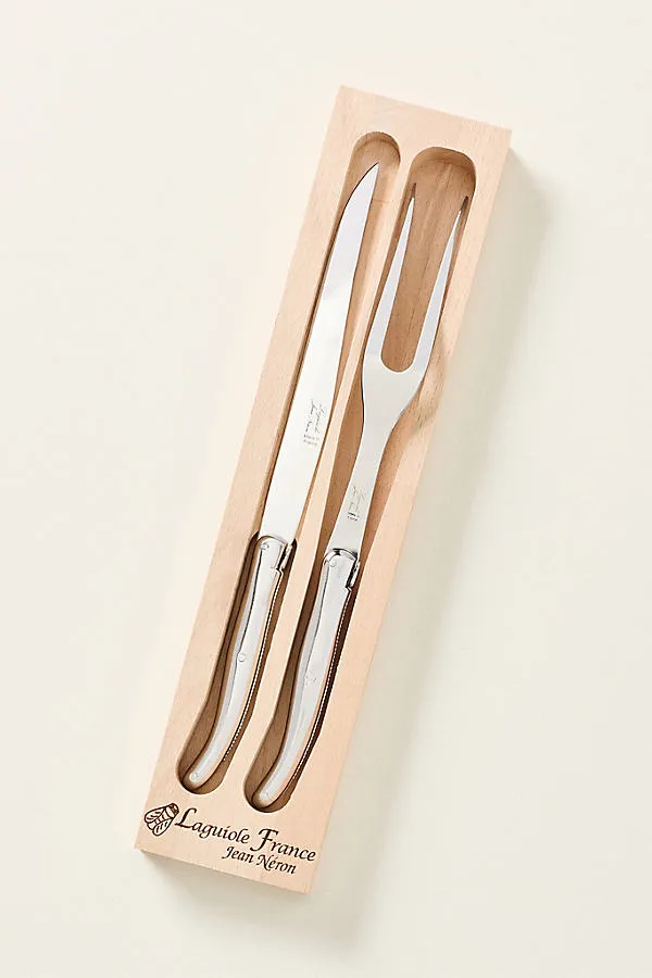 Laguiole Jean Néron Carving Set - Stainless Steel product