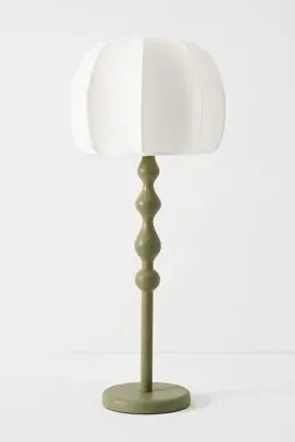 LALA Collection Large Table Lamp - Green, Wood product