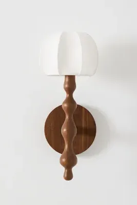 LALA Collection Wood Wall Light - Brown product