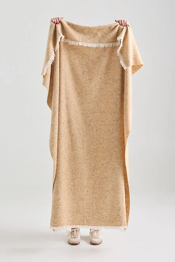 Cinder Mist Throw Blanket - Yellow, Cotton/Wool product