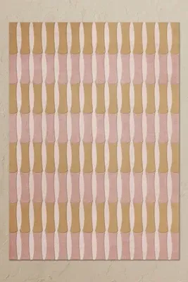 Alice Crawley Bamboo Forest Wool Rug - Pink product