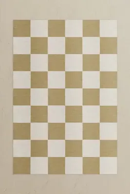 Chess Checkered Wool Rug - New Zealand Wool product